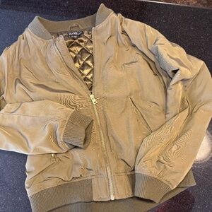 Army green bomber jacket